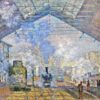 Oil Painting Reproduction of Saint-Lazare Station by Claude Monet, Custom-Made by Dafen Village Artists