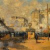 Saint-Lazare Station, Sunlight Effect (1877) by Claude Monet – Authentic Hand-Painted Oil Painting from Dafen Village