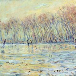 Vintage Giverny Landscape: "Scatters in Giverny" (1899) by Claude Monet – Museum-Quality Oil Painting from Dafen Village