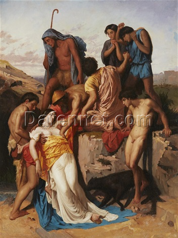Zenobia on the Banks of the Araxes – Bouguereau Classic Mythological Artwork | Oil Painting Reproduction