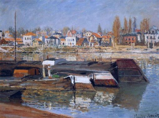 Ölgemälde „Die Seine bei Asnières“ von Claude Monet – Atemberaubende impressionistische Wandkunst für das Wohnzimmer