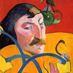 Buy "Self Portrait with Halo and Snake" by Paul Gauguin - 1889 Handcrafted Oil Painting Reproduction