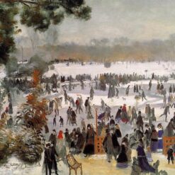 Renoir "Skaters in the Bois de Boulogne" 1868 – Fine Art Oil Painting Reproduction for Elegant Home Decor