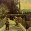 Sloping Path in Montmartre (1886) by Vincent van Gogh – Stunning Custom Oil Painting, Expertly Crafted by Dafen Village