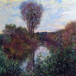Stunning Oil Painting of Small Branch of the Seine by Claude Monet, 1878 – Handcrafted in Dafen Village