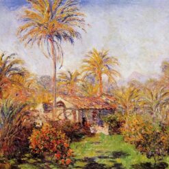 Small Country Farm in Bordighera 1884 by Claude Monet - Hand-Painted Oil Painting for Rustic Home Decor | Dafen Village Studio