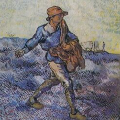 The Sower (after Millet) (1889) by Van Gogh – Hand-Painted Oil Painting Reproduction from Dafen Village