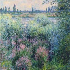 Impressionist Oil Painting of Spot on the Banks of the Seine by Claude Monet (1881) – Handcrafted by Dafen Village Artists