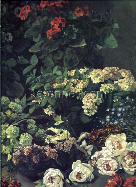 Custom Spring Flowers Oil Painting Reproduction of Claude Monet (1864) – Crafted by Expert Dafen Village Artists