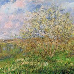 Claude Monet Springtime (1880) – Original Hand-Painted Oil Painting on Canvas, Dafen Village Studio Masterpiece