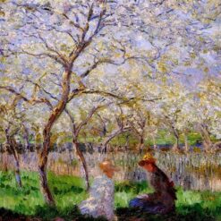 Impressionist Springtime by Claude Monet (1886) - Handcrafted Oil Painting Reproduction from Dafen Village