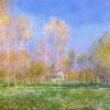 Impressionist Spring Landscape: Springtime in Giverny by Claude Monet – Dafen Village Artist's Reproduction