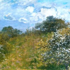 Springtime in Monet's Style – 1873 Oil Painting Reproduction by Dafen Village Artists, Perfect for Home Décor