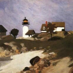 Buy Edward Hopper’s "Squam Light" 1912 - Premium Oil Painting Reproduction | Custom Handcrafted Canvas Art