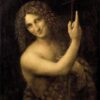 Leonardo da Vinci’s "St. John the Baptist" c.1515 – Custom Reproduction on Canvas | Premium Renaissance Artwork from Dafen Village