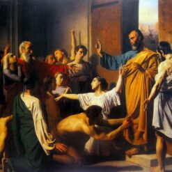 Bouguereau's Saint Peter & Angel – Hand-Painted Oil Artwork | Religious Canvas Painting for Sale