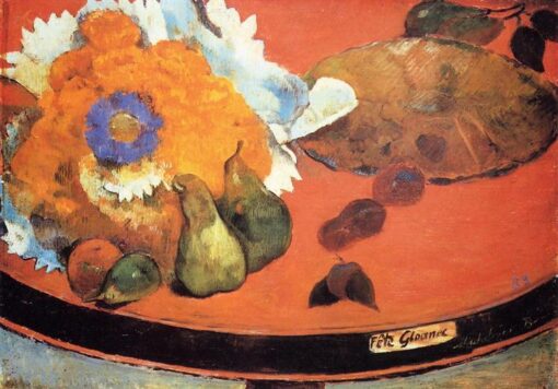 Achetez “ Nature morte : Fête Gloanec ” de Paul Gauguin – 1888, huile sur toile peinte à la main