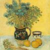 Still Life – Majolica Jug with Wildflowers (1888) by Vincent van Gogh – Hand-Painted Oil Painting, Made by Dafen Village