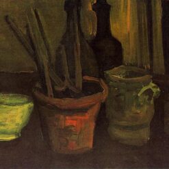 Vincent van Gogh Still Life of Paintbrushes in a Flowerpot (1884) – High-Quality Custom Oil Painting Reproduction, Dafen Village