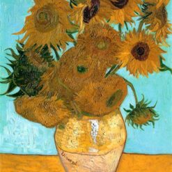 Vincent van Gogh Still Life – Vase with Twelve Sunflowers (c.1888) – High-Quality Custom Oil Painting Reproduction, Dafen Village
