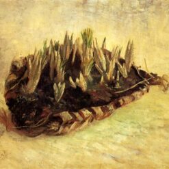 Handcrafted Still Life with a Basket of Crocuses by Vincent van Gogh (1887) – Custom Oil Painting Reproduction, Dafen Village