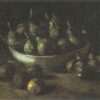 still life with an earthern bowl and pears 1885