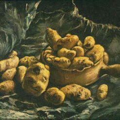 Hand-Painted Reproduction of Van Gogh’s Still Life with Potatoes and Earthen Bowl (1885)