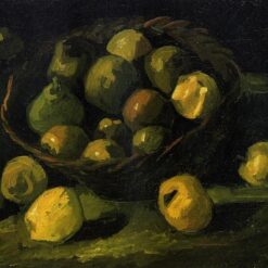 Vincent van Gogh Still Life with Basket of Apples (1885) – High-Quality Hand-Painted Oil Painting Reproduction, Dafen Village