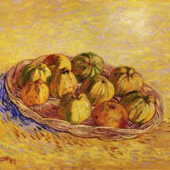 Vincent van Gogh Still Life with Basket of Apples (1887) – Elegant Custom Oil Painting Reproduction, Dafen Village Studio