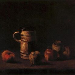 Still Life with Beer Mug and Fruit (1881) by Vincent van Gogh – Custom Oil Painting Reproduction, Handcrafted by Dafen Village Artists