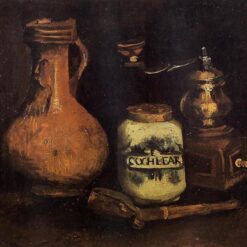 Still Life with Coffee Mill, Pipe Case, and Jug (1884) by Vincent van Gogh – Custom Oil Painting Reproduction, Handcrafted by Dafen Village