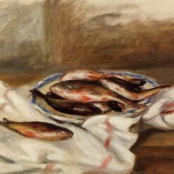 Still Life with Fish" by Pierre-Auguste Renoir – Authentic Oil Painting Reproduction from Dafen Village Studio