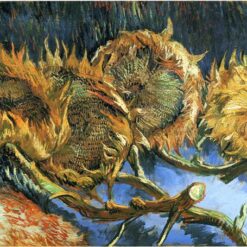 Vincent van Gogh Still Life with Four Sunflowers (1887) – Premium Handcrafted Oil Painting Reproduction, Dafen Village