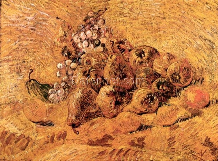 Vincent van Gogh Still Life with Grapes, Pears and Lemons (1887) – High-Quality Handcrafted Oil Painting Reproduction, Dafen Village