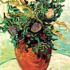 Vincent van Gogh Still Life with Thistles (1890) – Premium Oil Painting Reproduction, Dafen Village Studio