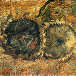 Still Life with Two Sunflowers by Vincent van Gogh (1887) – Custom Oil Painting Reproduction, Expertly Crafted in Dafen Village