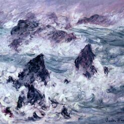 Claude Monet’s Storm at Belle-Ile (1886) – Handcrafted Oil Painting Reproduction for Art Lovers, Dafen Village