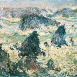 Monet's Storm on the Cote de Belle-Ile (1886) Oil Painting – Expertly Crafted at Dafen Village Studio