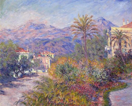 Strada Romada en Bordighera - Reproducción de pintura al óleo de Claude Monet 1884 - Obra de arte de primera calidad hecha a mano de Dafen Village