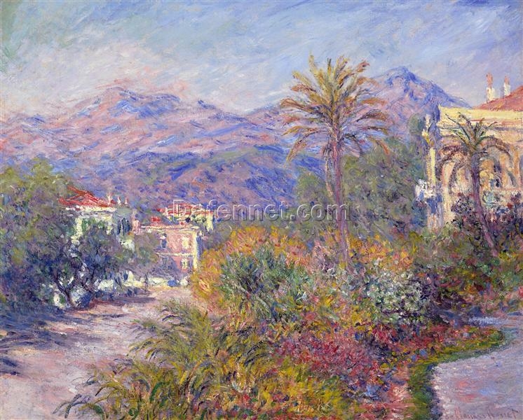 Strada Romada in Bordighera – Claude Monet 1884 Oil Painting Reproduction – Premium Handmade Artwork from Dafen Village