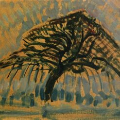 Piet Mondrian 'Study for Blue Apple Tree Series' (1908) – High-Quality Oil Painting Reproduction on Canvas