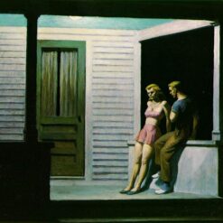 Summer Evening" by Edward Hopper 1947 - Hand-Painted Oil Painting Reproduction | Fine Art Canvas from Dafen Village