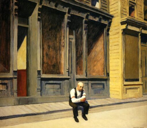 Edward Hopper “Sunday” 1926 - Authentique reproduction de peinture à l'huile | Elegant Canvas Art from Dafen Village