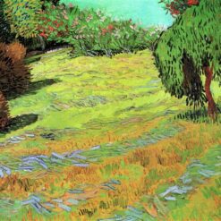 High-Quality Reproduction of Van Gogh’s Sunny Lawn in a Public Park (1888) – Handcrafted Oil Painting