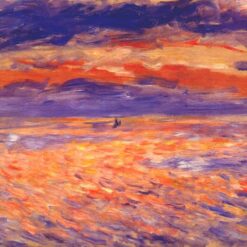 Sunset at Sea" by Pierre-Auguste Renoir – Authentic Oil Painting Reproduction from Dafen Village Studio