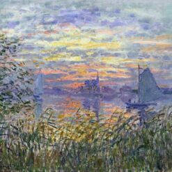 Claude Monet Sunset on the Seine 1874 – Masterful Reproduction of Impressionist Landscape - Dafen Village Studio
