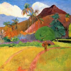 Buy "Tahitian Mountains" by Paul Gauguin - 1893 Custom Oil Painting Reproduction