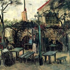 Custom Oil Painting Reproduction of Van Gogh’s Terrace of a Café on Montmartre (1886) – High-Quality Art
