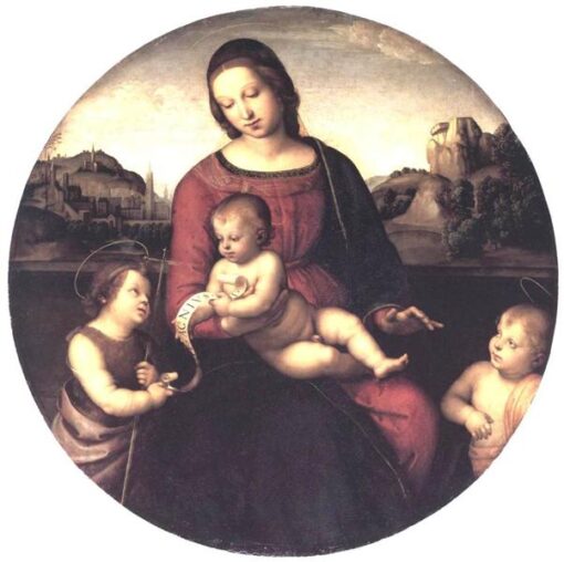 Raphaels ‘Terranuova Madonna’ - Hochwertige Reproduktion eines Ölgemäldes im Stil der Hochrenaissance
