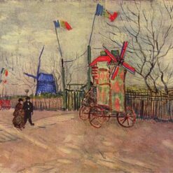Authentic Vincent van Gogh 1887 The Allotments at Montmartre – Hand-Painted Oil Painting Reproduction